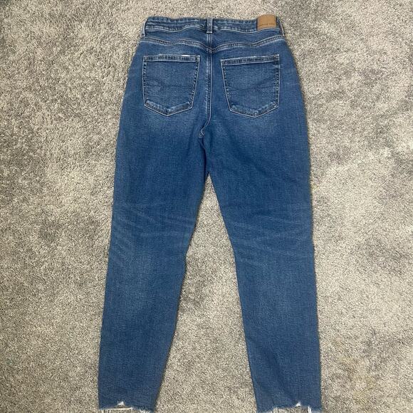 American Eagle Mom Jean Women's Size 6 Frayed Edges - Picture 3 of 12